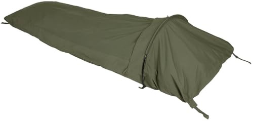 MFH Biwaksack Hooped Bivy mit Gestänge, 3-Lagen-Laminat, Wasserdicht, Atmungsaktiv, Oliv, 235 x 70/95 x 45 cm