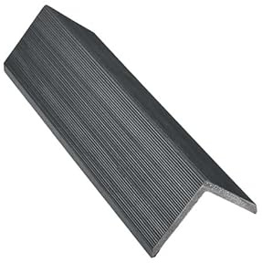 Tuda Grass Direct Composite Decking L/Angle Trim 3.6m – Colour Matched Premium Co-Extrusion Edging - Grey Ash