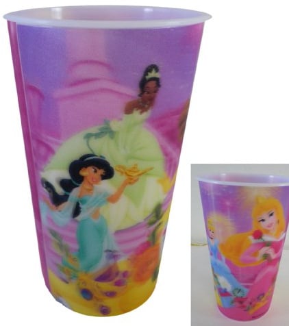 Disney Princesa vaso de plástico para los niños – 13 cm