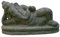 Ganesha liegend, Figur aus Steinguss