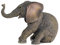 US Dekofigur Elefant, sitzend, 15 cm, bronzefarben