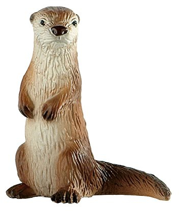 Bullyland 64462 - Spielfigur Otter, ca. 5 cm große Tierfigur, detailgetreu, PVC-frei, ideal als kleines Geschenk für Kinder ab 3 Jahren