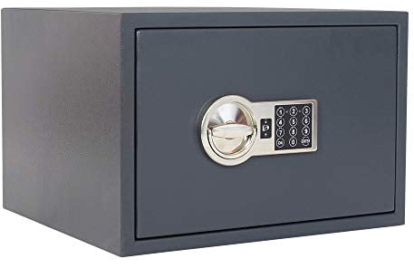 Profirst Wertschutzschrank Tau 300 S2 Stahl Elektronikschloss Aufbohrschutz Klappgriff Tresor Notbestromung 1 Fachboden verstellbar inkl. Befestigungsmaterial