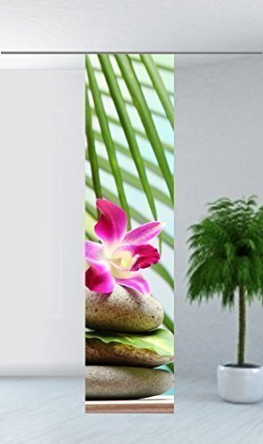 gardinen-for-life Flächenvorhang Orchidee, Schiebevorhang mit Wellness-Motiv, Gr.60x245 cm