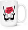 Lang Live Rock'n'Roll E-Gitarre 15oz Groß Becher Tasse