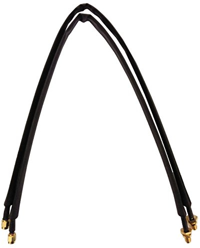 Adaptateur Câble Passe Fenêtre SMA Femelle vers SMA Mâle pour Antenne Externe et Routeur 4G LTE 5G Huawei B525, B528, TP Link, Teltonika, 50cm Longueur, Noir, Lot de 2