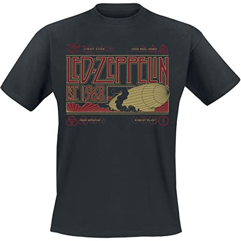 Led Zeppelin LZTS14MB01 T-Shirt, Black, Small