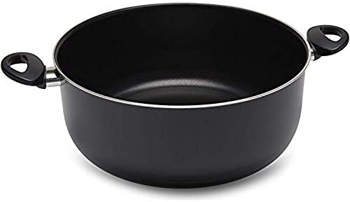 Zanetti Jumbo Casseruola 24 cm Diametro, Nero