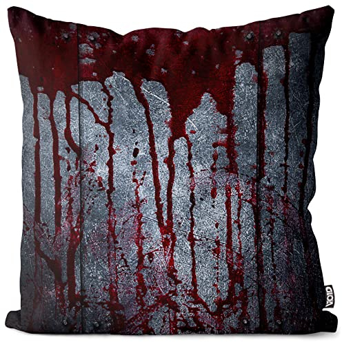 VOID Halloween Blut Wand Kissenbezug Kissenhülle Sofakissen Kissen Deko Outdoor-Kissen Dekokissen, Kissen Größe:40 x 40 cm