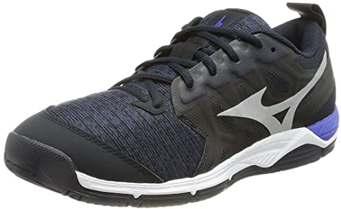 Mizuno Unisex Wave Supersonic 2 Volleyball-Schuh, Scaptain Gsilver Violetb, 46.5 EU