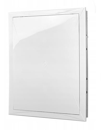 DOSPEL Revisionsklappe 15x30 cm - Weiß Wartungstür Langlebig und widerstandsfähig - Einfacher Zugang zum Lüftungssystem