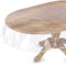Transparenter Tischschutz – Transparente Abdeckung – Kunststoff-Tischdecke – Kristall-Strapazierfähig – Anti-Aging, wasserdicht, ölbeständig, ovale Tischabdeckung, 152,4 x 228,6 cm