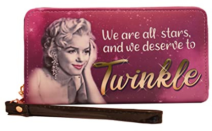 Midsouth Products Norma Jeane as Marilyn Wallet with Zipper - Twinkle
