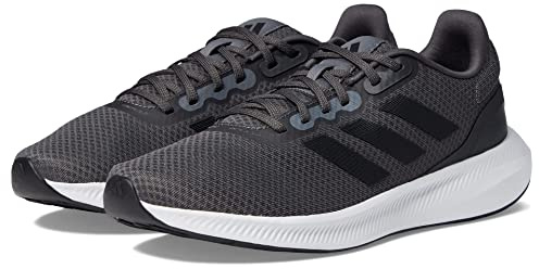 adidas Herren Exécuter Falcon 3.0 Sneaker, Grau/Schwarz/Carbon, groß, 45 1/3 EU Weit