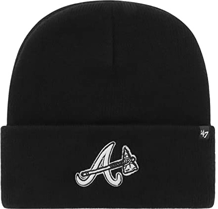 47 Brand Knit Beanie - Haymaker Atlanta Braves Black