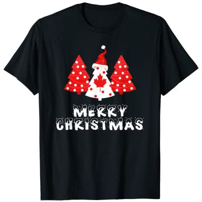 Frohe Weihnachten Kanadischer Baum Kanada Liebhaber Flagge Hut T-Shirt