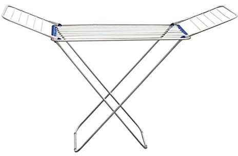 Acan Tradineur – Tendedero Plegable de Aluminio con alas, 1.75 de Ancho. Soporte para Tender la Ropa en Interior o Exterior, 175 x 55 x 110 cm Ideal para el hogar