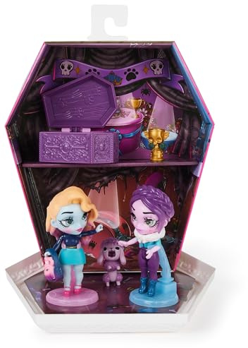 Zombaes Forever, Wild Vibes, Rest in Show Zombie Dolls and Accessories Deluxe Set, 2 Exclusive 8.9-cm Figures, 2 Pets and More, Kids’ Toys for Girls