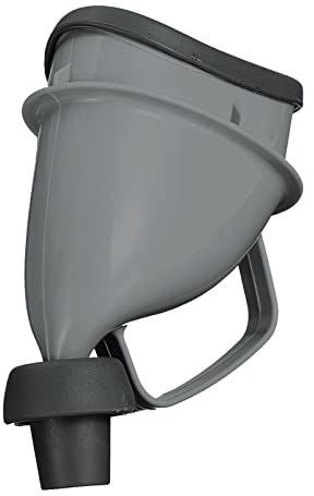 Poo4kark Outdoor Tragbares Auto-Reise-Outdoor-Urinal für Erwachsene für einen Mann und eine Frau Töpfchen-Trichter, der Camping-Toilette im Notfall uriniert (Grey, One Size)