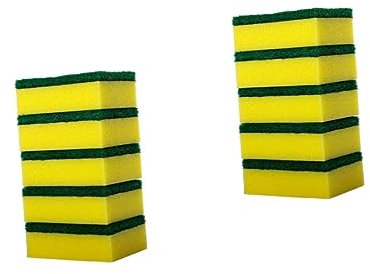Healeved 56 STK Scheuerpads Haushaltsschwämme Küchenreinigungsschwamm Schwämme Zum Reinigen Schrubben Schwamm Spülschwämme Spülschwamm Schrubberschwämme Schwammtuch Hohe Dichte