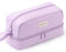 ANGOOBABY Big Capacity Large Pencil Case Canvas Pen Pouch Bag with 2 Compartments for Girls Boys Teen School Students Adults - Purple