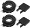 eMagTech 2 Stück H7 LED Scheinwerferlampen Adapter mit H7 Adapter Installationsschlüssel H7 Halterung Sockel Basishalterung Befestigungsclips Scheinwerferbaugruppen