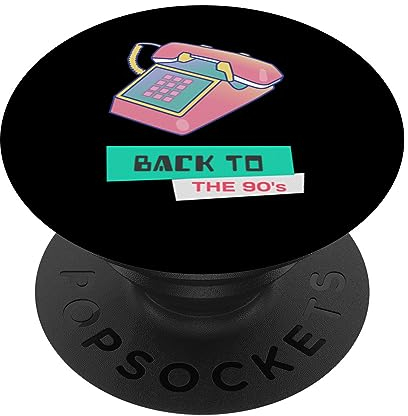 Retro Telefon 80er 90er Jahre 80s 90s Motto Party Kostüm PopSockets mit austauschbarem PopGrip