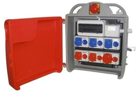 ROSI 3102E Quadro Distribuzione 63A 400V 35Kw | ACS Con 6 Prese Interbloccate