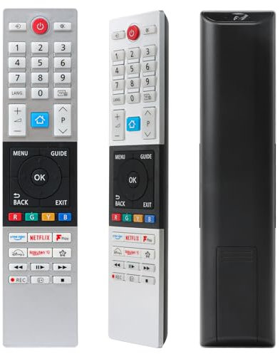 Telecomando CT-8568 Adatto per Toshiba UHD Freeview HD LCD LED 4K Ultra HD TV, CT-8568 Compatibile con Toshiba 50UV2363DB 435UV2363DB 55UV2363DB 65UV2363DB - Nessuna installazione richiesta