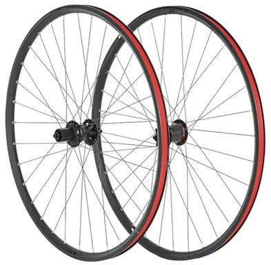 ZFF MTB-Laufräder 27.5 29Zoll Scheibenbremse Schnellspanner Mountainbike Vorne Und Hinten Laufradsatz Aluminium-Legierung Felge 8/9/10/11/12-Gang-Kassette 32 Löcher (Color : Black, Size : 29'')