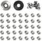 FOMGIIN Rondelle di Tenuta EPDM M6.3 x 16 mm, 50 Pezzi Rondelle per Viti con Guarnizione in Neoprene, Acciaio Inossidabile Gomma Rondella in Neoprene Ampio per Macchinari, Industriali, Edilizia
