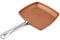 Padella Quadrata in Alluminio da 24 Cm, Padella Antiaderente Padella Quadrata Antiaderente Pentola Versatile con Design Inferiore Universale per Stufe a Gas Piani Cottura a