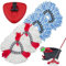 4 Pack Spin Mop Replacement Heads Microfiber Mop Refills Replace Heads Safe for Cleaning All Hard-surfaced Floors