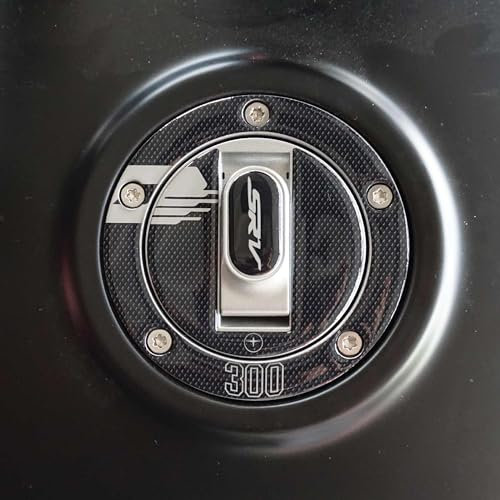 labelbike - 3D Aufkleber zur Dekoration und zum Schutz des Motorrad-Tankdeckels kompatibel mit QJ Motor SRV 30