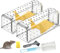Mouse Traps No Kill Live Catch,Humane Mouse Trap Mice Release Mouse,Washable Reusable Indoors Rat Traps with Cleaning Brush,Field Mouse Rodent Control for Outdoors (2Pcs)