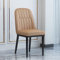 Nordic Design Metall Leder Sessel für Wohnzimmer und Esszimmer Moderne Möbel für Freizeit und Komfort