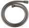 GROHE Silverflex, knickfester Duschschlauch, anthrazit, 1,25m (robuster Brauseschlauch, druckbeständig, universaler Anschluss, keine Dichtungsringe notwendig), hard graphite, grau, 28362A01