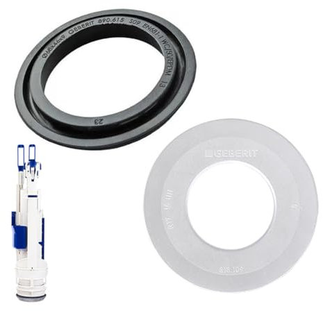 HAMKU 2 Pezzi Ricambi Per Geberit, Guarnizione Cassetta Wc Per Geberit Per Geberit Guarnizione Per Bacinella Ø68X46,1 Guarnizione Campana Sifone, 1 Guarnizione Bacinella