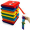 Yeefunjoy Children’s Wooden Jacob Ladder, Funny Face Retro Game Click Clack Sensory Fidget Developmental Learning Toy, Wooden Flap Ladder Magical Illusion Effect Classic for Birthday Party Goodie Bags