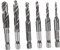 Gadpiparty Juego De Brocas y Taladros Para Roscar Tornillos 6 Brocas Espirales Métricas Acero De Alta Velocidad