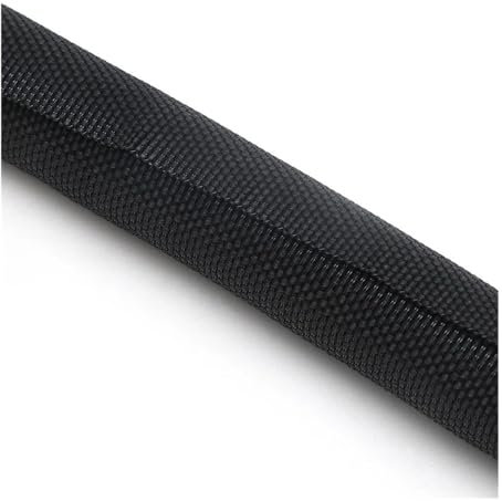 1/2/5m Self Closing PET Expandable Braided Sleeve Insulated Wrap Self Close Sleeved Cable Protecter Self-Closed Cable Organiser(Black,60MM_5 METERS)