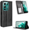 BellaCase Infinix Note 50X 5G Coque [Étui Portefeuille] [Fonction Support] [Slots pour Cartes] [Couverture à Rabat Magnétique] Compatible avec Le Smartphone Infinix Note 50X 5G(Noir)