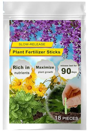 SVCEQZE Pastillas De Abono | Alimento en Barritas para Plantas de Interior - Suministros de Jardinería con Nutrición de Liberación Prolongada para Bonsáis Hortalizas Suculentas Flores