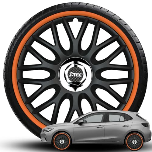 Radkappen Radblenden Orden Orange R PRO 14 15 16 Zoll NEU (15 Zoll)