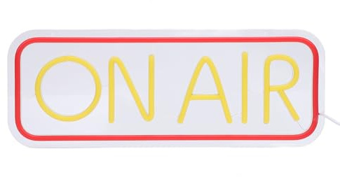 Fabater ON AIR Neonschilder, LED-Aufnahmelichtschild, USB-betrieben, Dimmbare Wanddekoration, Spielzimmer, Bar, Kneipe, Studio, Club, Wandschild, Dekor für Twitch Tiktok Streamer