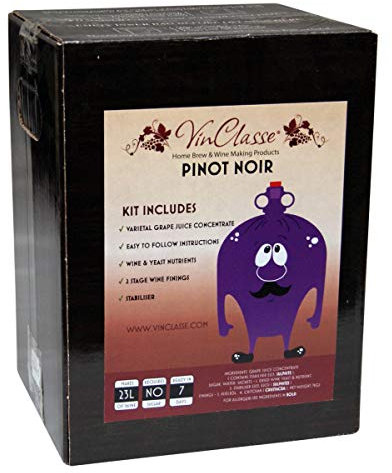 VinClasse Pinot Noir 30 Bottle - 7 Day Red Wine Ingredient Kit