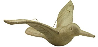 Décopatch SA154O Träger S aus Pappmaché, Kolibri, 22 x 24,5 x 9,5 cm, zum Verzieren und Aufängen, Kartonbraun