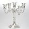 Kerzenleuchter Metall Versilbert 5-armig 27cm Silber