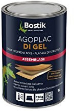 Bostik - Colle Vinylique Bois R22 pour assemblage et placage - Facile à appliquer - 1kg - Blanc
