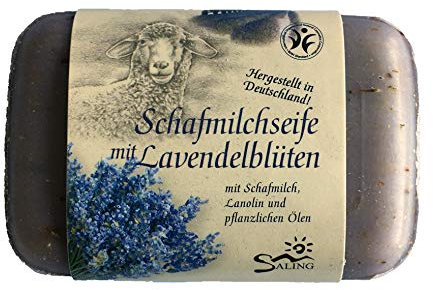 Saling, Schafmilchseife , Lavendelblüten